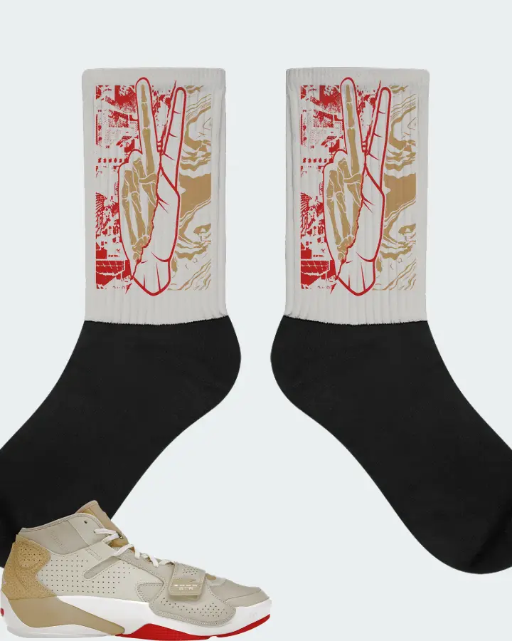 Jordan Zion 2 Sneaker Matching Grey Socks - Peace of mind