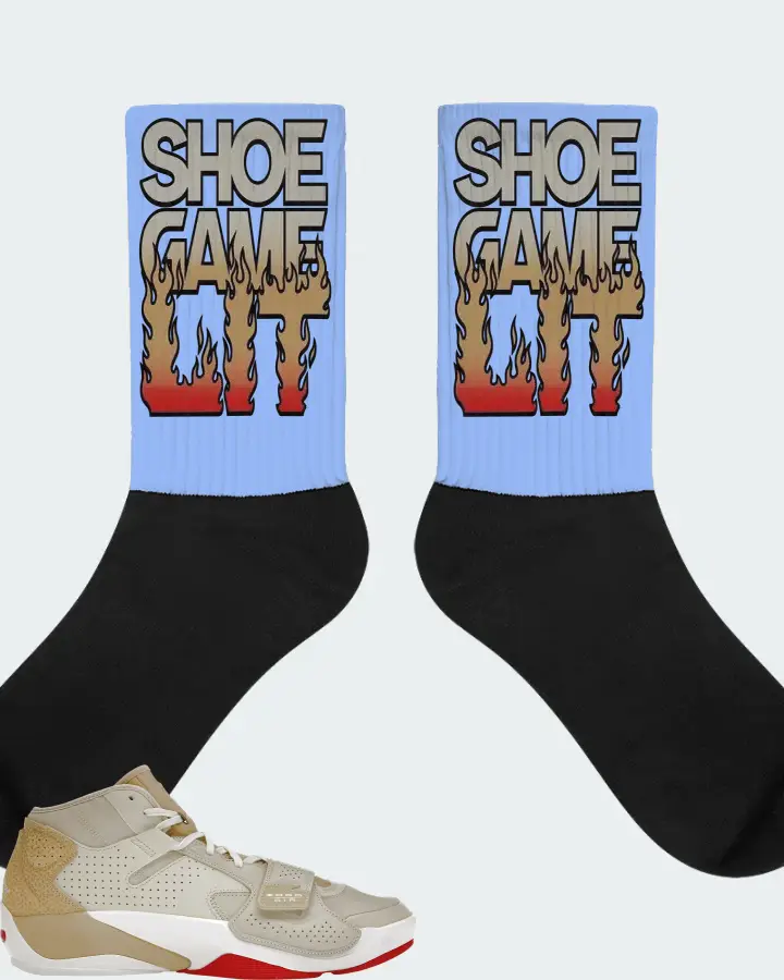 Jordan Zion 2 Sneaker Matching Carolina Blue Socks - Shoe Game Lit Refreshed