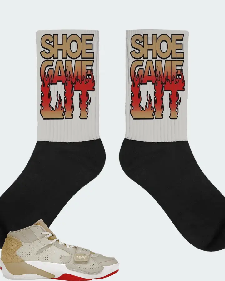 Jordan Zion 2 Sneaker Matching Grey Socks - Shoe Game Lit Refreshed
