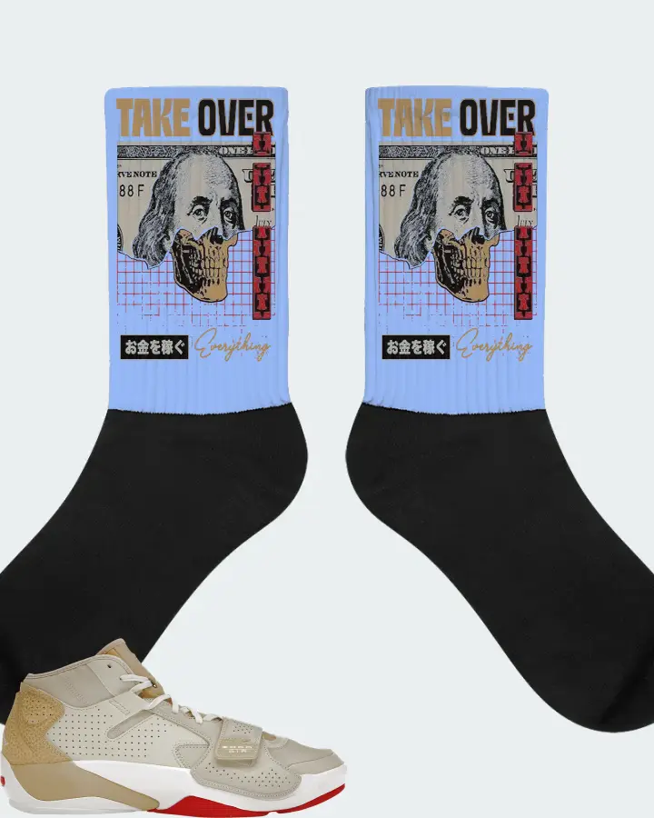 Jordan Zion 2 Sneaker Matching Carolina Blue Socks - Take Over