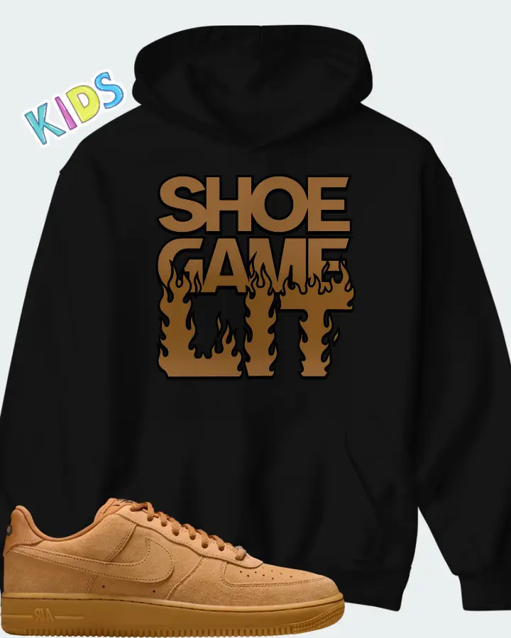 Nike SB Air Force 1 Low Flax Matching Kid's Hoodie