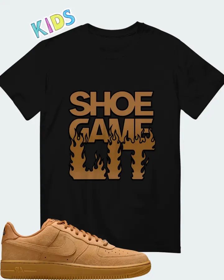 Nike SB Air Force 1 Low Flax Matching Kid's T-Shirt