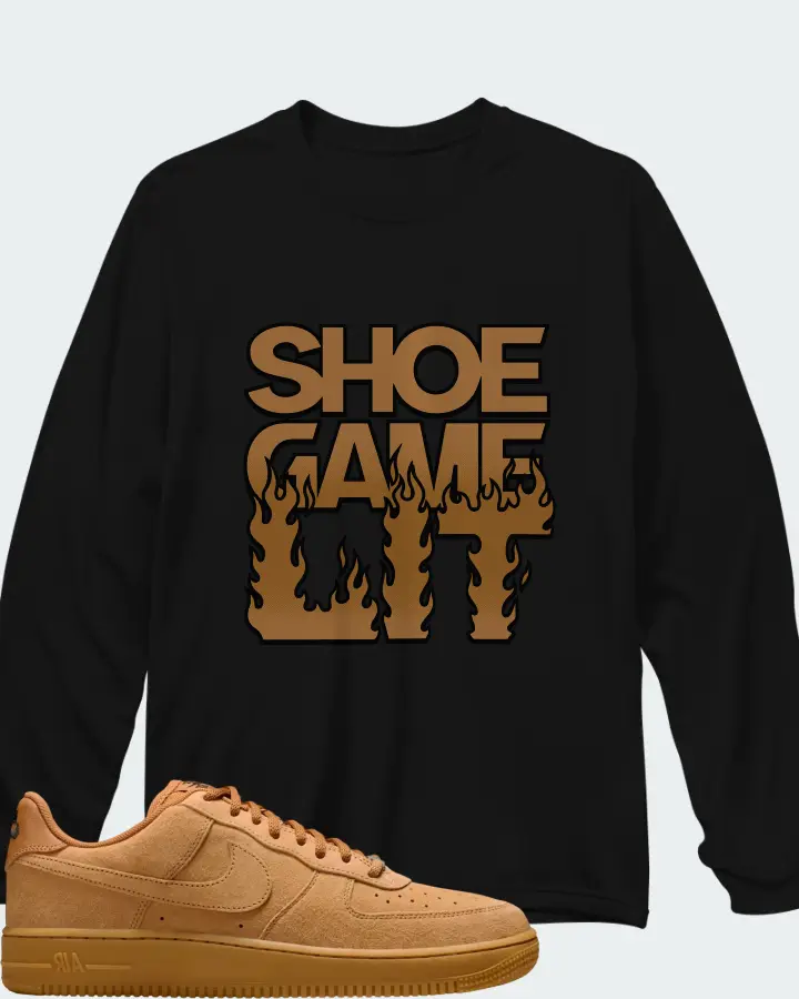 Nike SB Air Force 1 Low Flax Matching Long Sleeve T-Shirt