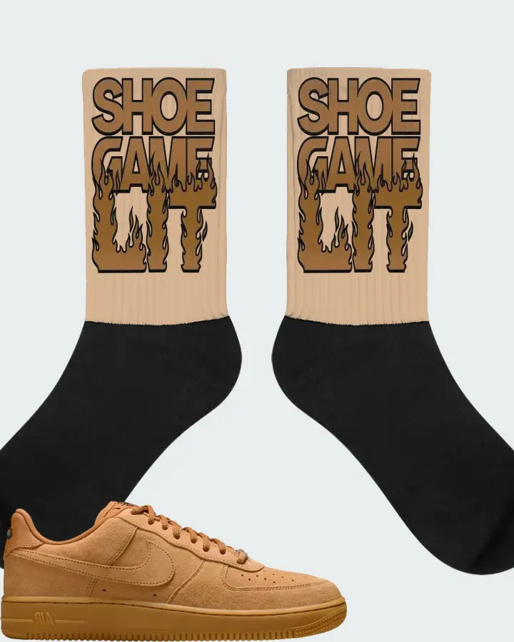 Nike SB Air Force 1 Low Flax Matching Socks