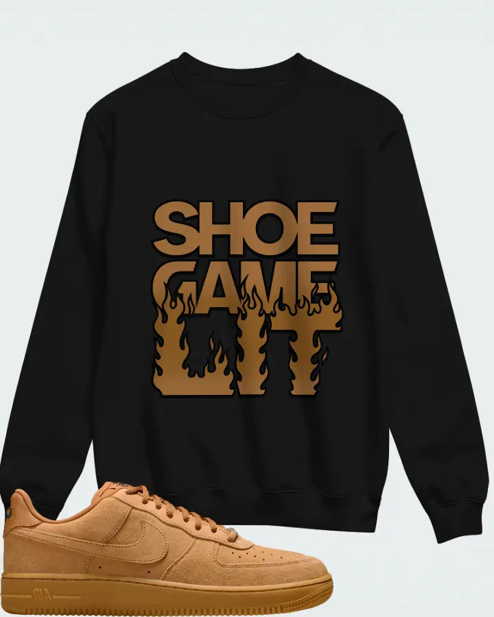 Nike SB Air Force 1 Low Flax Matching Sweatshirt