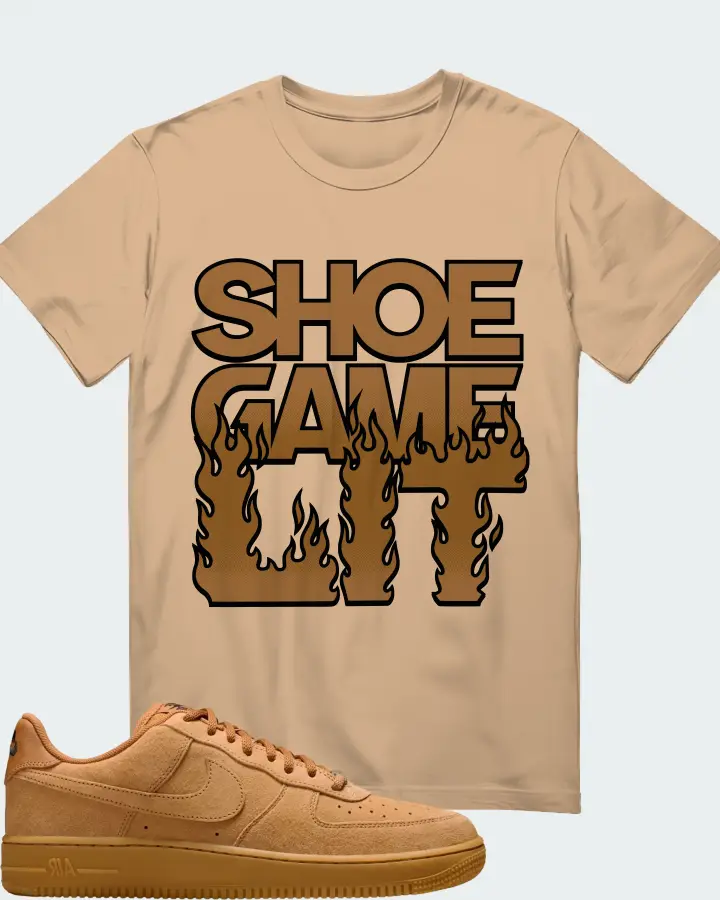 Nike SB Air Force 1 Low Flax Matching T-Shirt