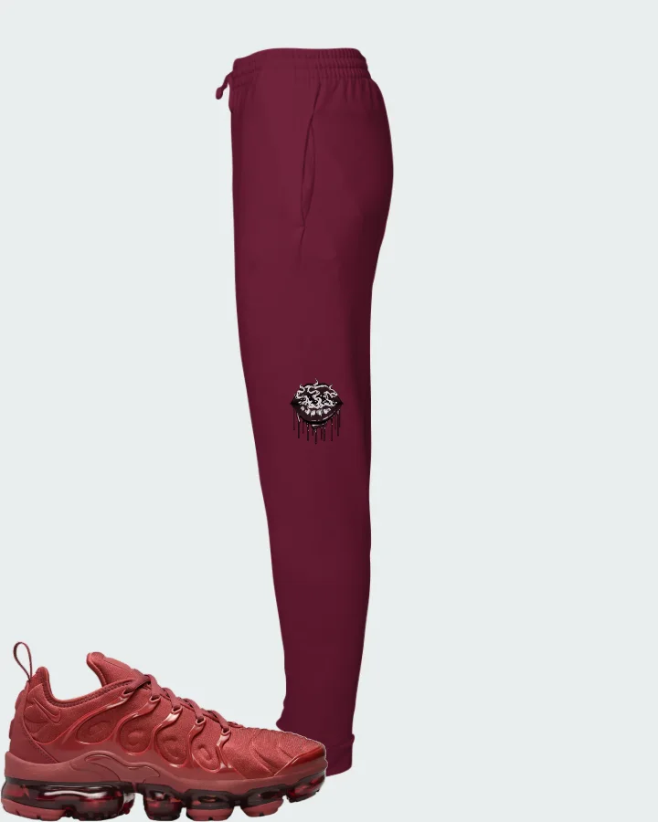 Nike Air VaporMax Plus Burgundy Matching Joggers