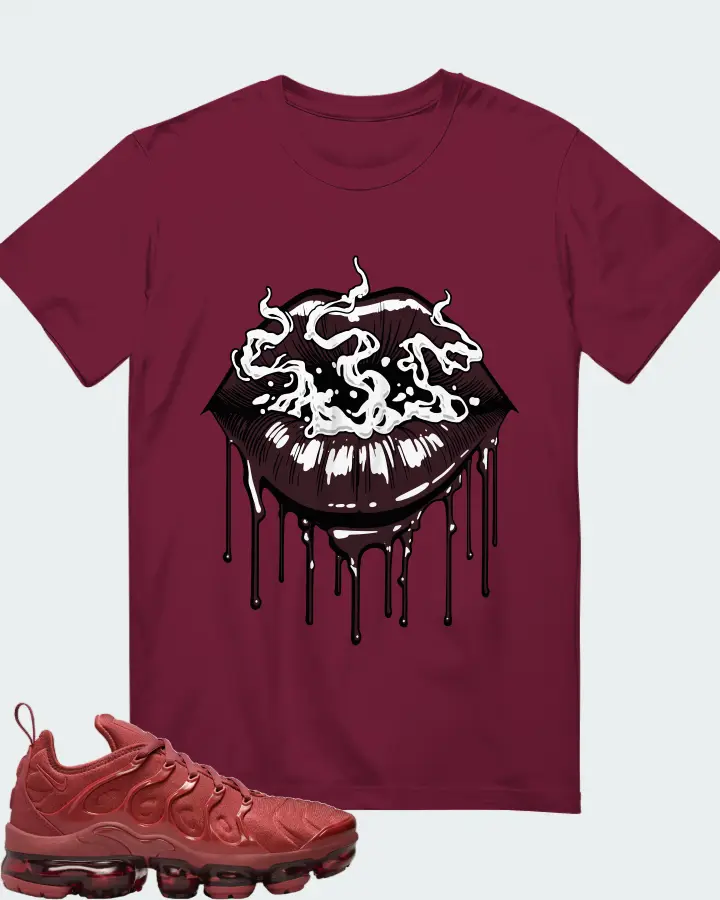 Nike Air VaporMax Plus Burgundy Matching T-Shirt