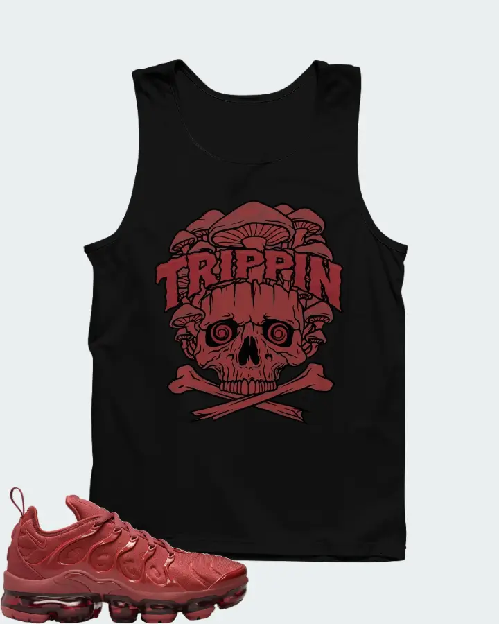 Nike Air VaporMax Plus Burgundy Matching Tank Top