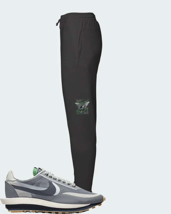Nike LD Waffle sacai CLOT Kiss of Death 2 Cool Grey (NTWRK Special Packaging) Matching Joggers