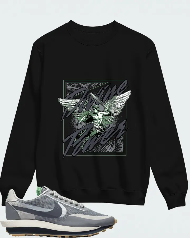 Nike LD Waffle sacai CLOT Kiss of Death 2 Cool Grey (NTWRK Special Packaging) Matching Sweatshirt