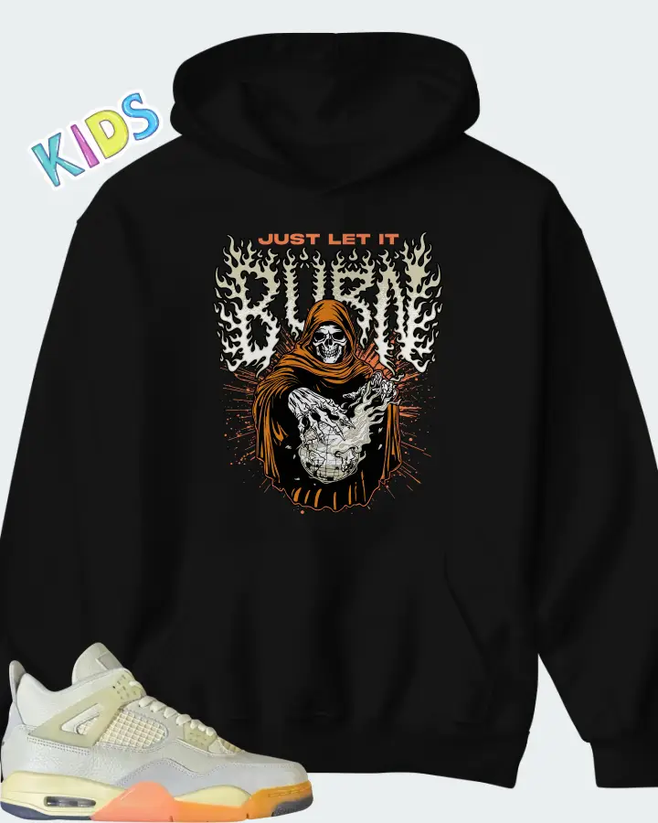 Air Jordan 4 Retro Birds of Paradise Matching Kid's Hoodie