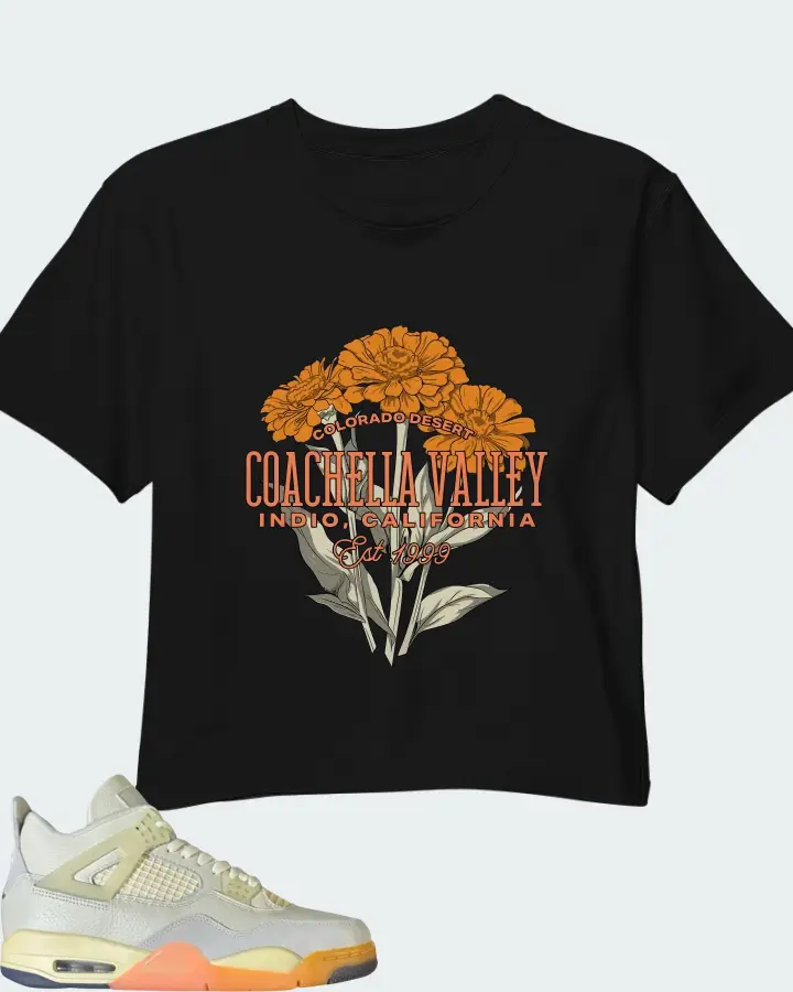 Air Jordan 4 Retro Birds of Paradise Matching Crop Top