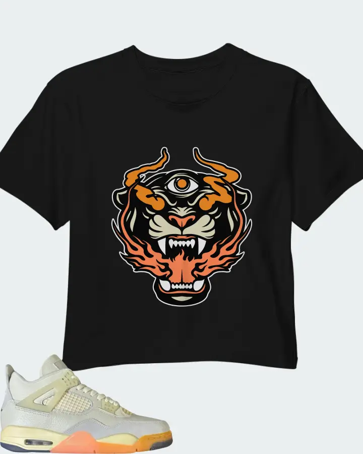 Air Jordan 4 Retro Birds of Paradise Matching Crop Top