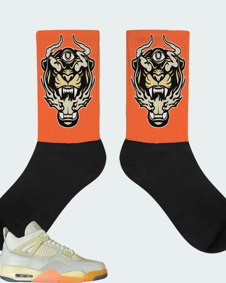 Air Jordan 4 Retro Birds of Paradise Matching Socks