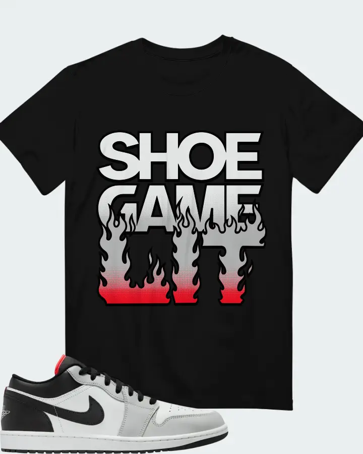 Air Jordan 1 Low Neutral Grey Summit White Matching T-Shirt