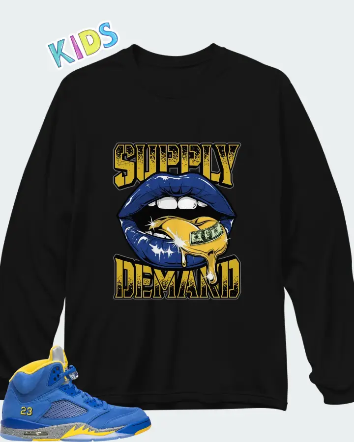 Air Jordan 5 Retro Laney Matching Kid's Long Sleeve T-Shirt