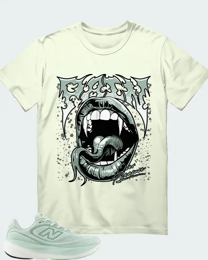 New Balance Cosmic Jade Mosaic Green Matching T-Shirt