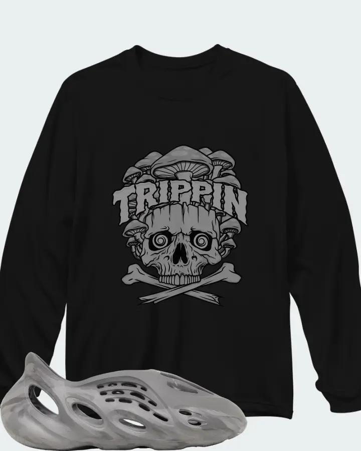 adidas Yeezy Foam Runner MX Granite Matching Long Sleeve T-Shirt