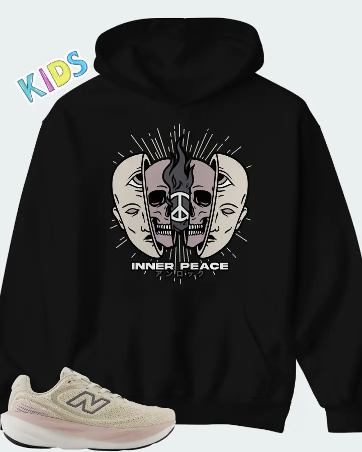New Balance Fresh Foam X 1080v15 Timberwolf Neptune Grey Matching Kid's Hoodie