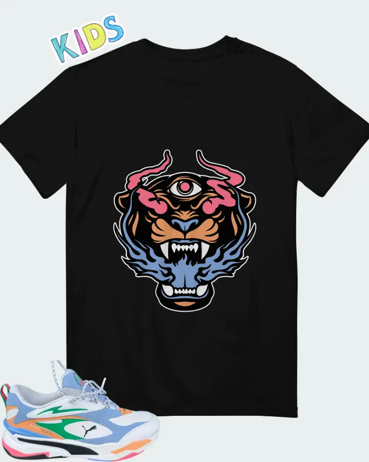 Puma RS-Fast Worldwide White Day Dream Green Matching Kid's T-Shirt