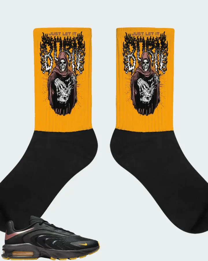 Nike Air Max Fire Black Laser Orange Matching Socks