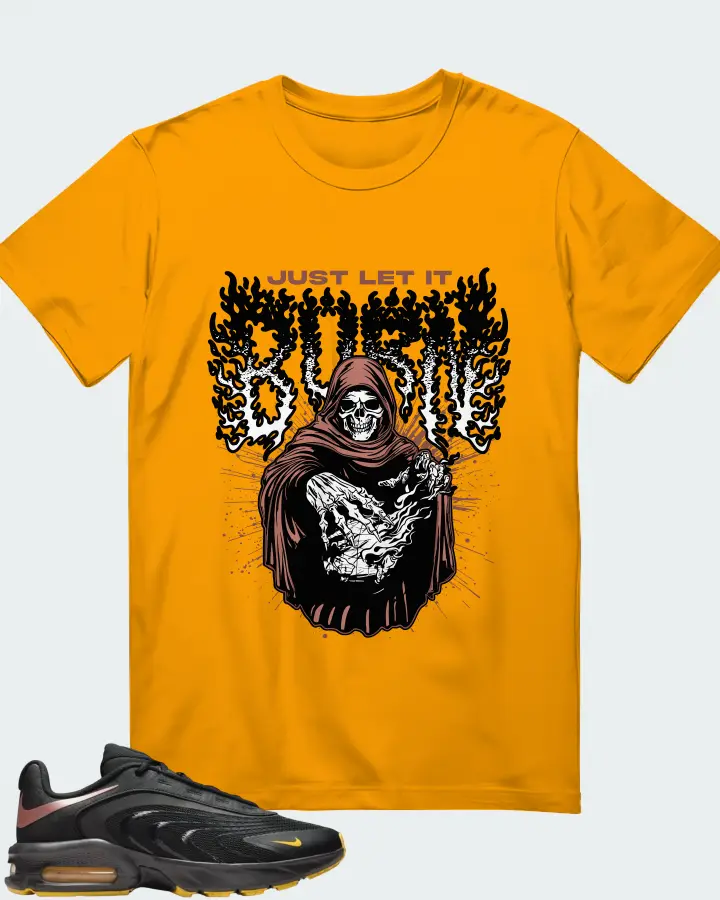 Nike Air Max Fire Black Laser Orange Matching T-Shirt