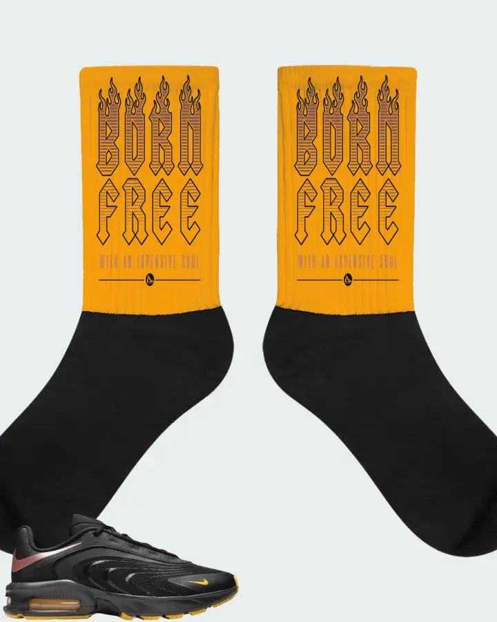 Nike Air Max Fire Black Laser Orange Matching Socks