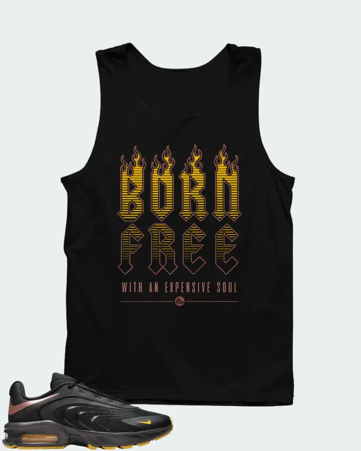 Nike Air Max Fire Black Laser Orange Matching Tank Top