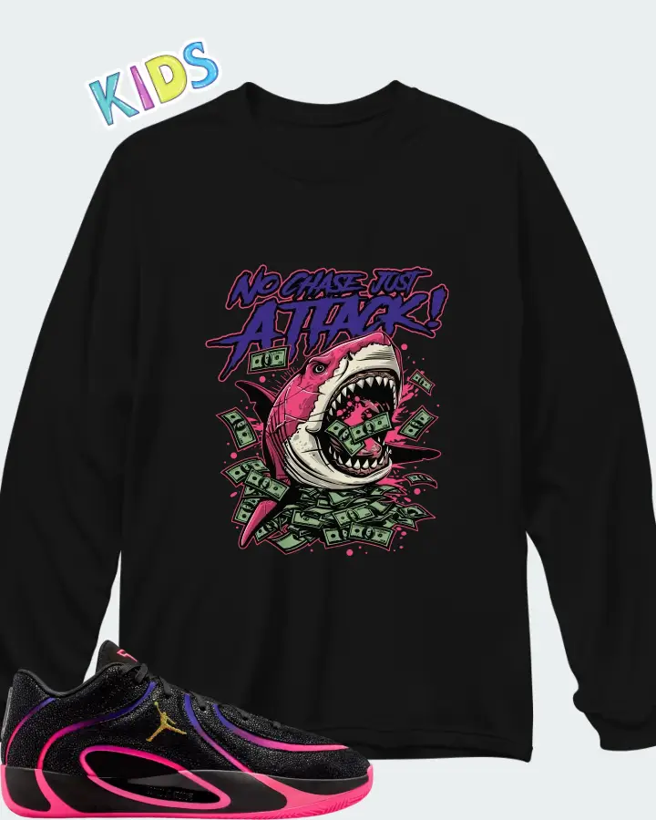 Jordan Tatum 4 Smooth Soul Volume 2 Matching Kid's Long Sleeve T-Shirt