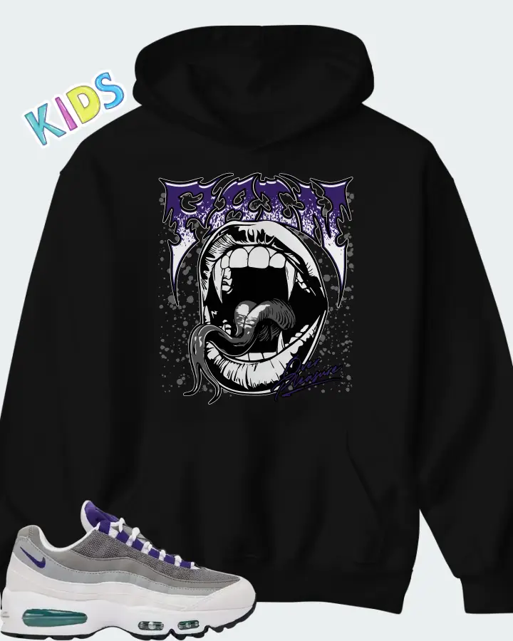 Nike Air Max 95 OG Grape 2026 Matching Kid's Hoodie