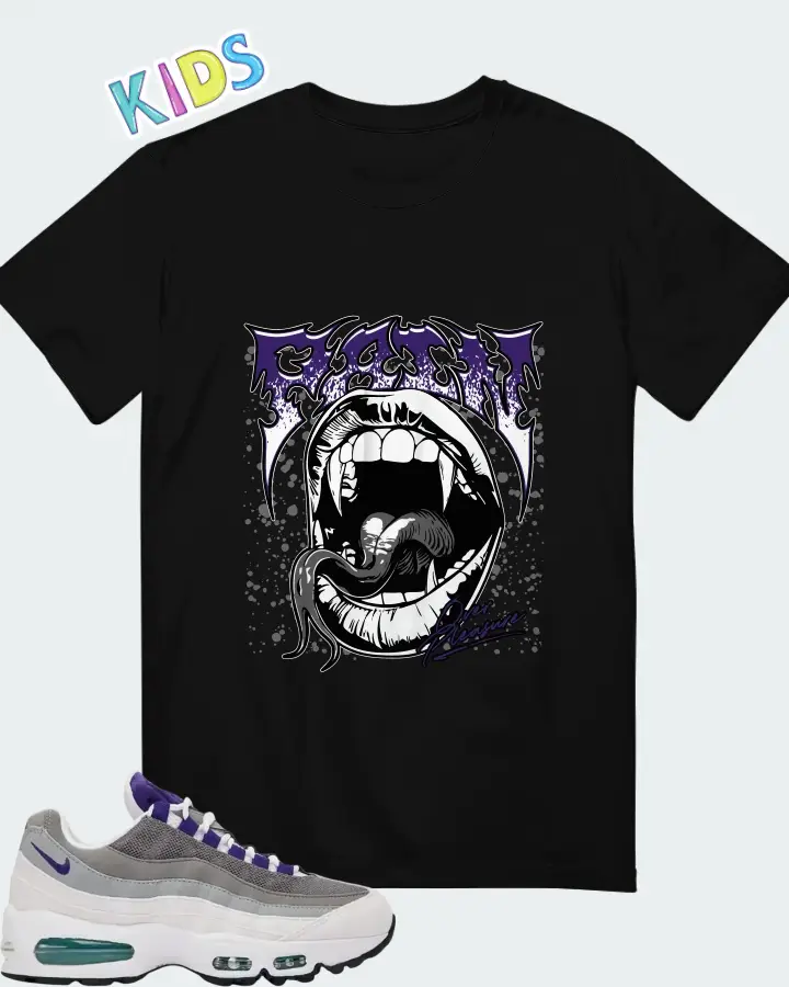 Nike Air Max 95 OG Grape 2026 Matching Kid's T-Shirt