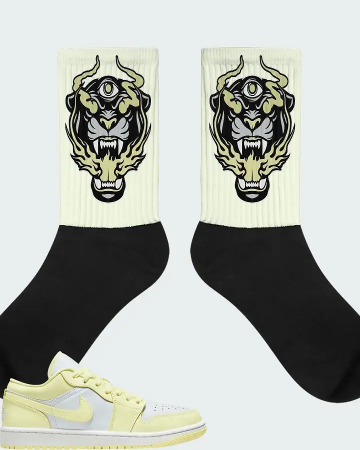 Jordan 1 Low Lemonade Matching Socks
