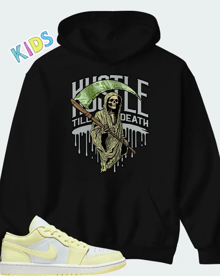 Jordan 1 Low Lemonade Matching Kid's Hoodie