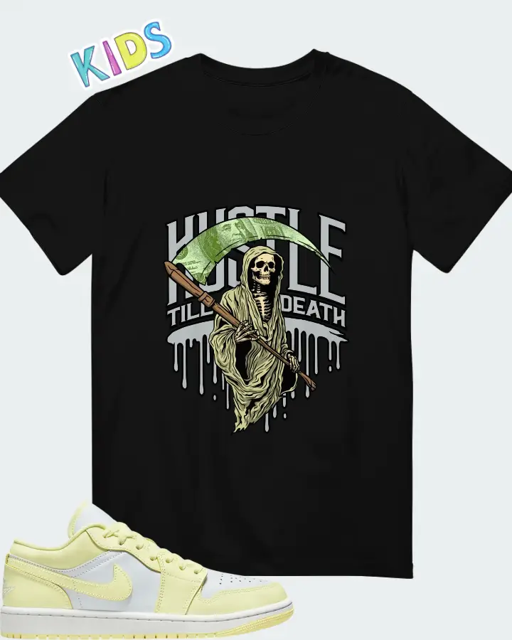 Jordan 1 Low Lemonade Matching Kid's T-Shirt