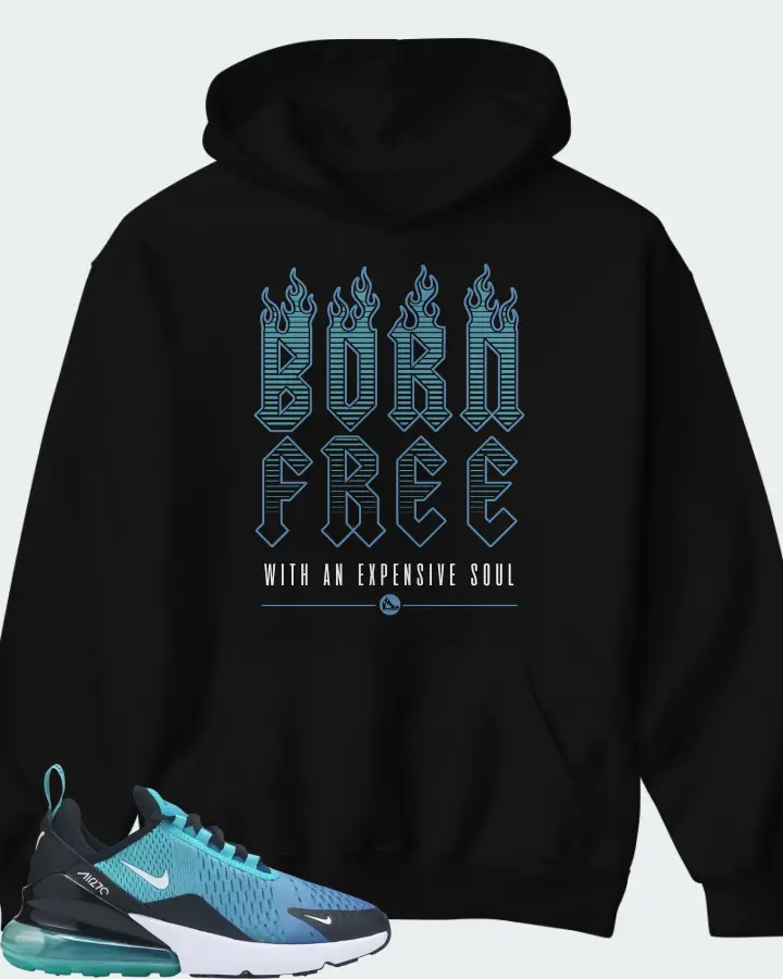 Nike Air Max 270 Blue Black Matching Hoodie