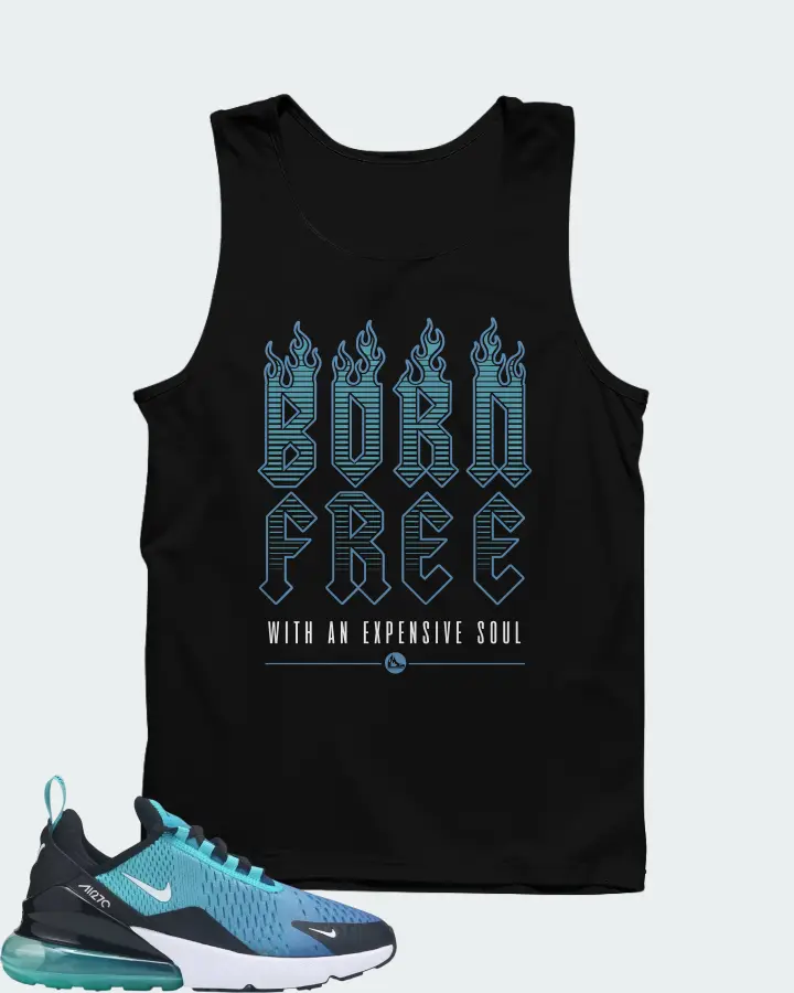 Nike Air Max 270 Blue Black Matching Tank Top