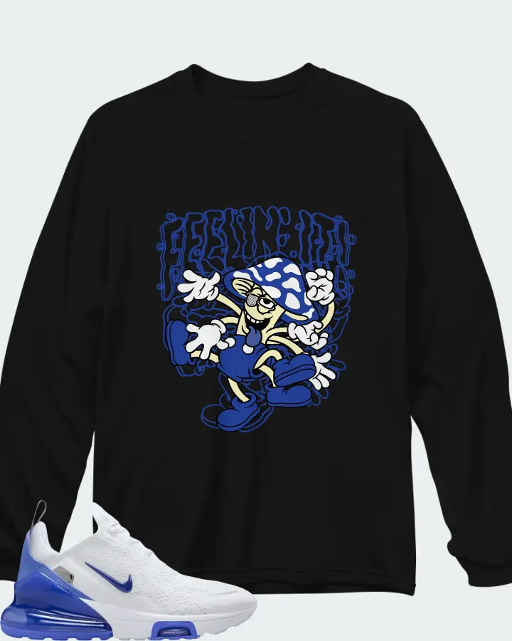 Nike Air Max 270 Premium White Sapphire Matching Long Sleeve T-Shirt
