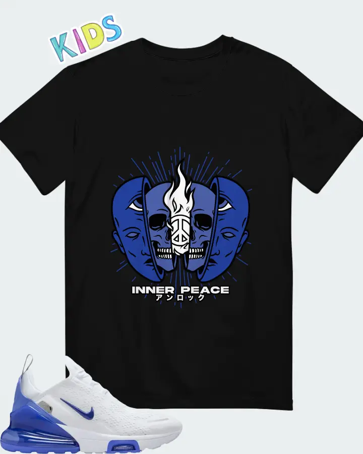 Nike Air Max 270 Premium White Sapphire Matching Kid's T-Shirt