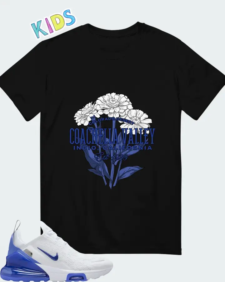Nike Air Max 270 Premium White Sapphire Matching Kid's T-Shirt
