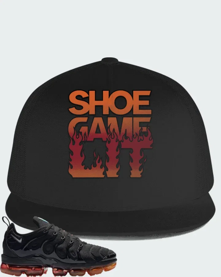 Nike Air VaporMax Plus Black Matching Hat