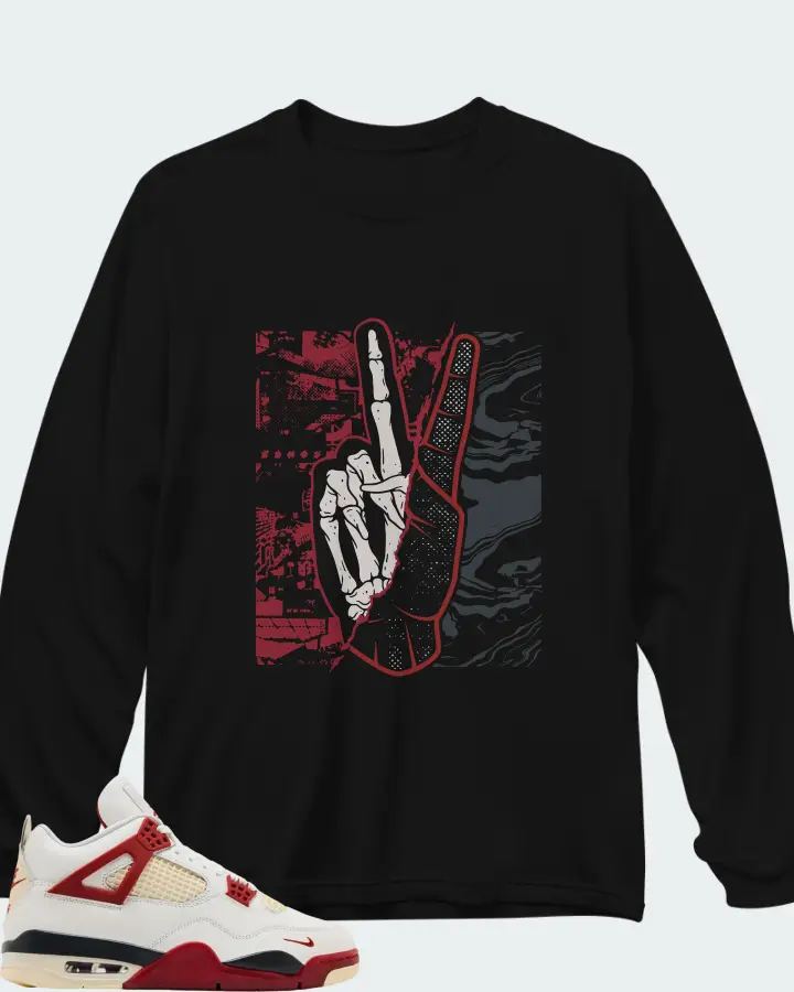 Nigel Sylvester x Air Jordan 4 Retro OG SP Brick After Brick Matching Long Sleeve T-Shirt