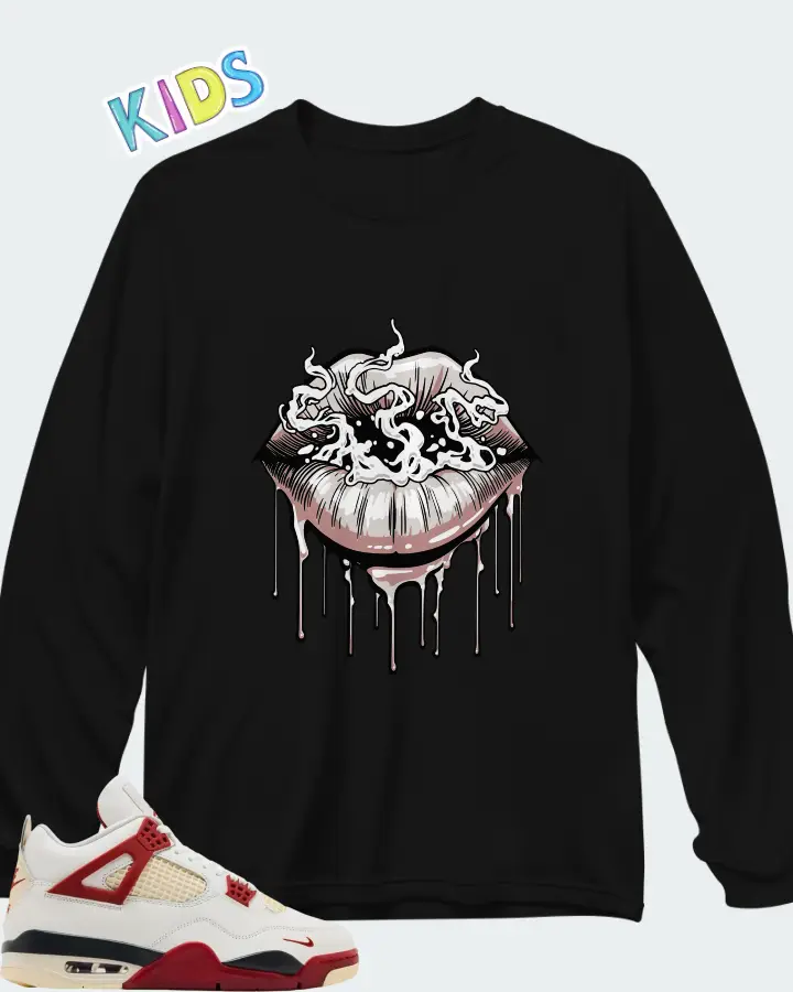 Nigel Sylvester x Air Jordan 4 Retro OG SP Brick After Brick Matching Kid's Long Sleeve T-Shirt