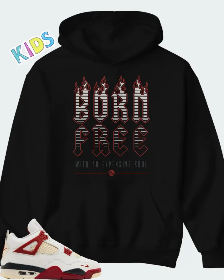 Nigel Sylvester x Air Jordan 4 Retro OG SP Brick After Brick Matching Kid's Hoodie