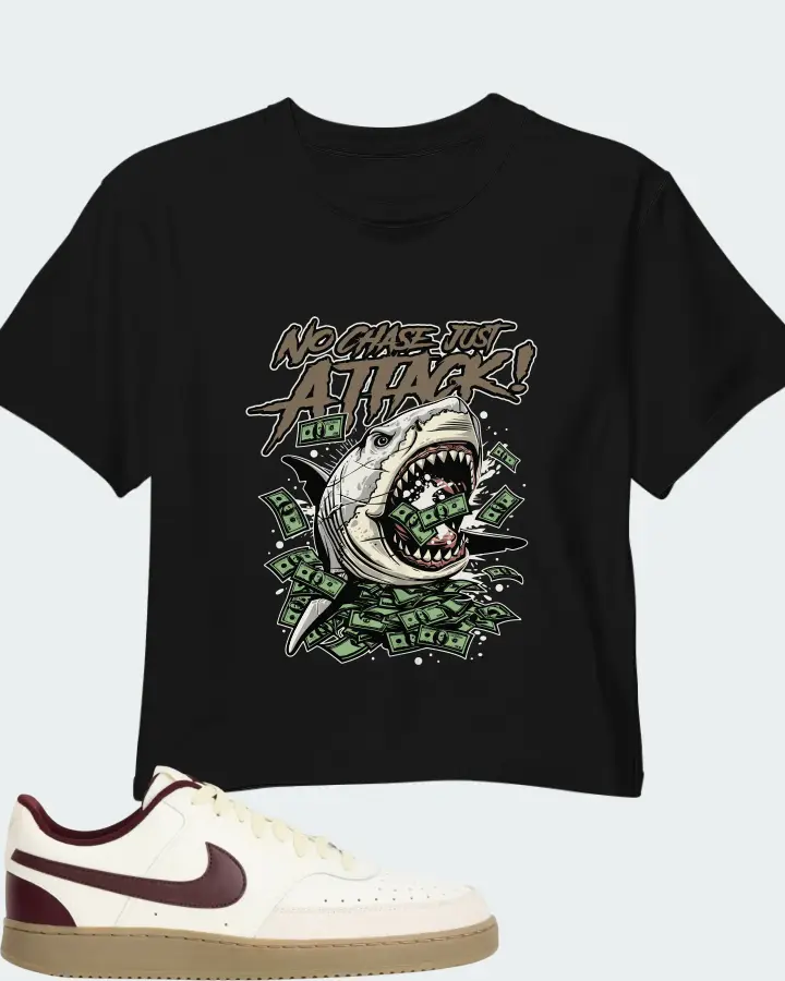 Nike Court Vision Low Sail Burgundy Crush Matching Crop Top