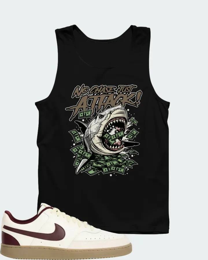Nike Court Vision Low Sail Burgundy Crush Matching Tank Top