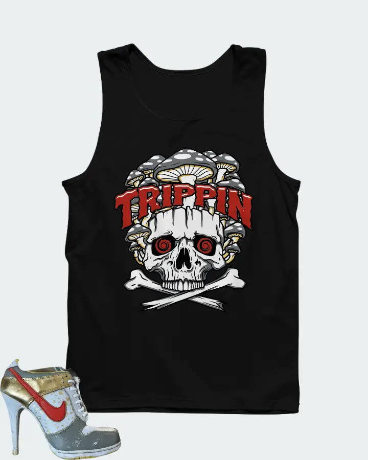Nike Dunk High Heels Low White Gold Grey Red Matching Tank Top