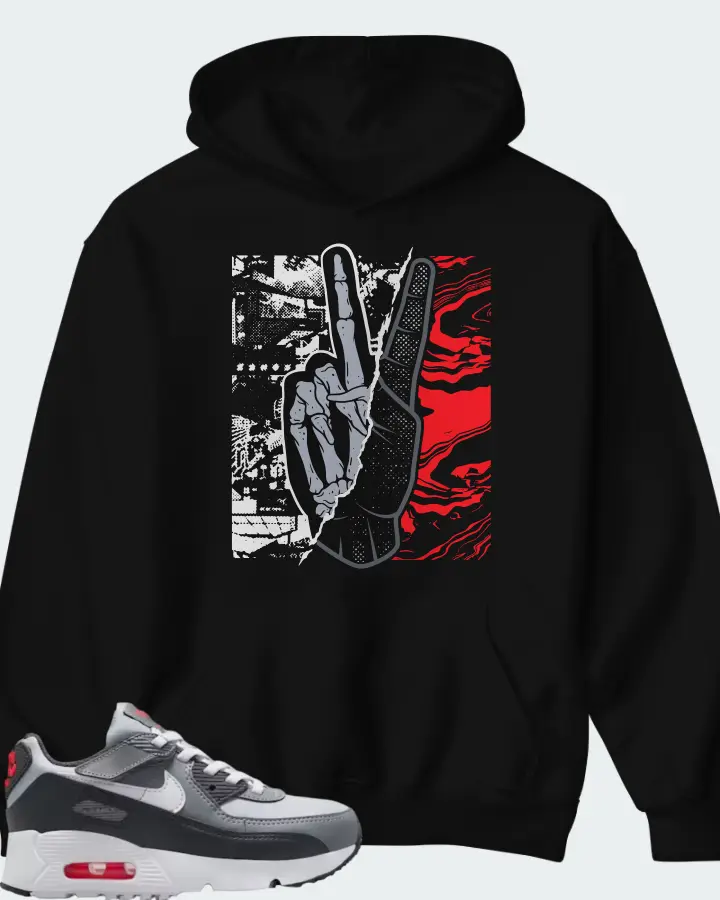 Nike Air Max 90 EasyOn Wolf Grey Matching Hoodie