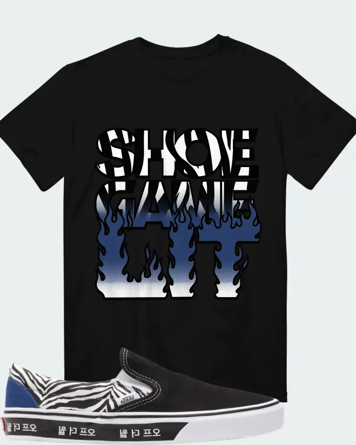 Vans Old Skool Korean Typography  Sneaker Matching Black T-Shirt - Shoe Game Lit Refreshed