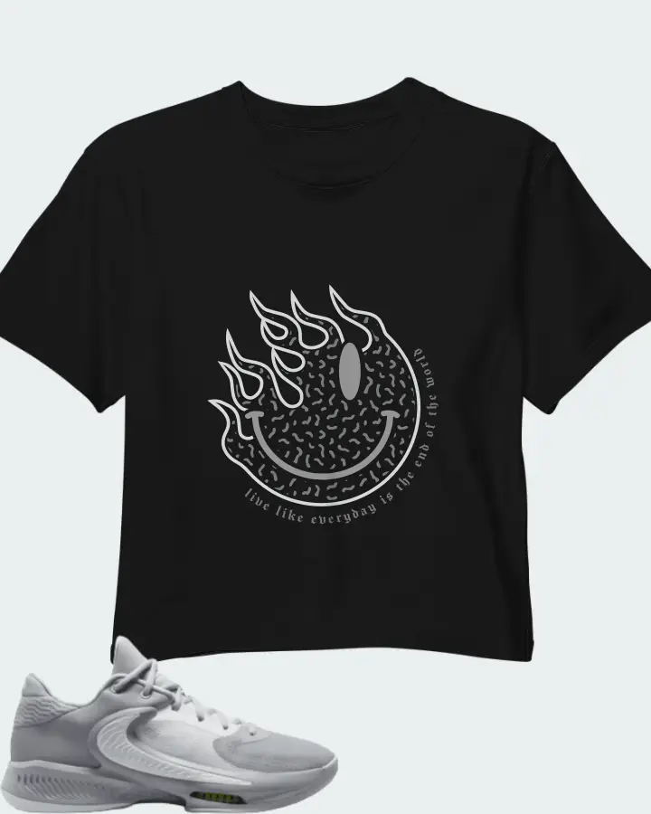 Nike Zoom Freak 4 TB Wolf Grey White Matching Crop Top